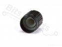 Knop Aluminium 14,5x17mm zwart 